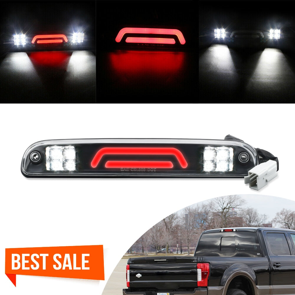 LED Third 3rd Brake Light Black For 1999-2016 Ford F-250 F-350 F-450 F-550