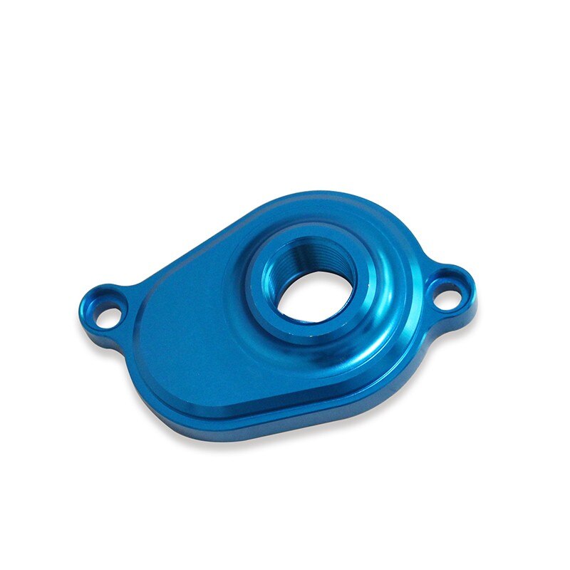 PDP 6.0L Powerstroke Oil Cooler Flush Kit with Blue Aluminum Flush Adapter 6.0L Powerstroke Ford 2003-2010 F250 F350 F450 Diesel Engine