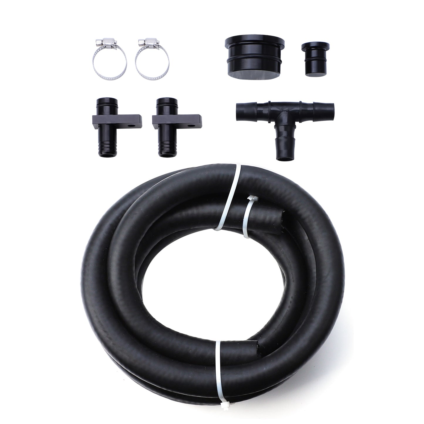 PDP PCV Reroute Kit With Resonator Plug For 04.5-10 GM 6.6 6.6L Duramax LLY LBZ LMM