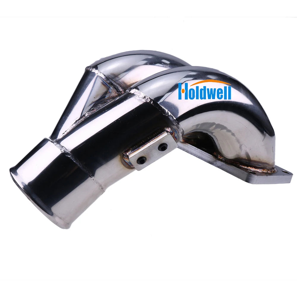 PDP Stainless Steel 3.5" Raw Intake Elbow for 07.5-18 Dodge Cummins Engine 6.7 6.7L