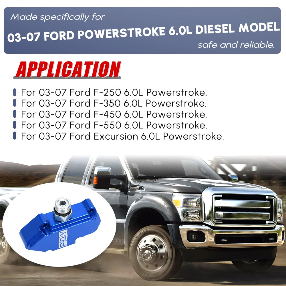 PDP Billet Spring Housing For 2003-2007 Ford 6.0 Powerstroke Blue Spring Kit