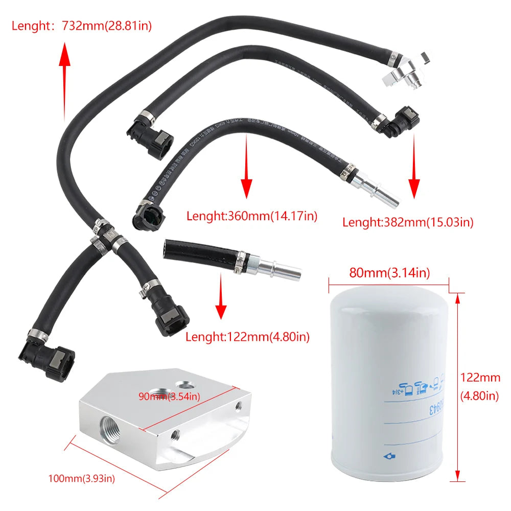 CP4 Failure Prevention Bypass Kit gen 2.1  for 2011-2019 Ford Diesel 6.7L Powerstroke